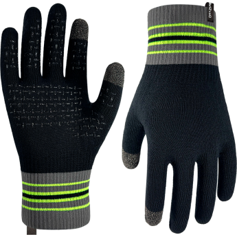 Водонепроницаемые перчатки DEXSHELL ULTRA THIN RUNNING GLOVES черный/серый/зеленый L